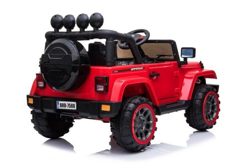 Auto na Akumulator Jeep BRD-7588 Czerwony 4x4 LEAN CARS