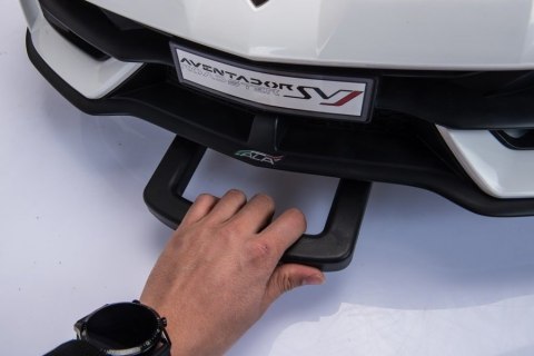 Auto na akumulator Lamborghini Aventador SX2028 Biały LEAN CARS