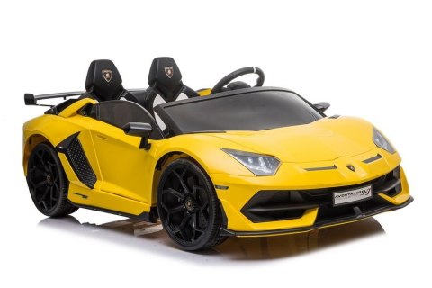 Auto na akumulator Lamborghini Aventador SX2028 Żółty LEAN CARS