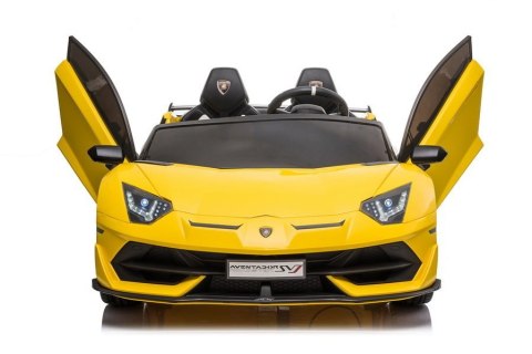 Auto na akumulator Lamborghini Aventador SX2028 Żółty LEAN CARS