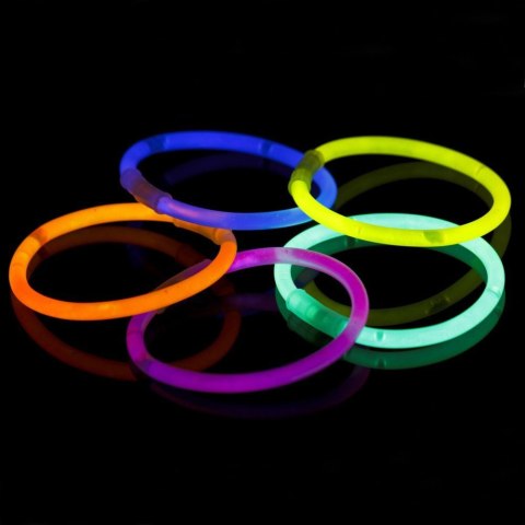 Bransoletki Opaski Fluorescencyjne Świecące W Ciemności Neon Stick 5 szt. LEAN TOYS