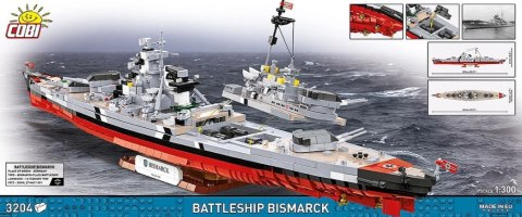 Klocki Battleship Bismarck 3204 klocków Cobi Klocki