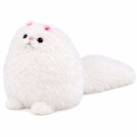 Pluszowa Maskotka Przytulanka Duży Kot Z Długim Ogonem Biały 30 x 30 cm