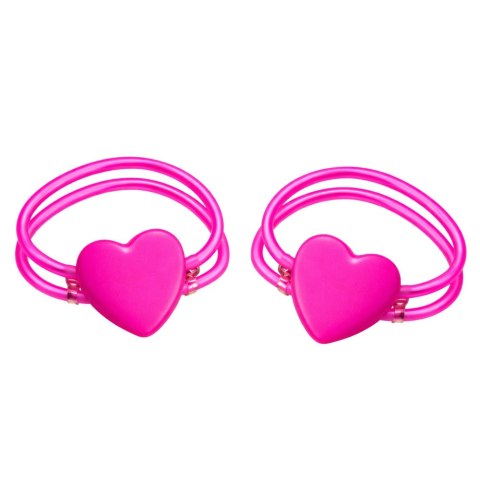 Podwójne Bransoletki Opaski z Sercem Fluorescencyjne Stick Neon Świecące LEAN TOYS