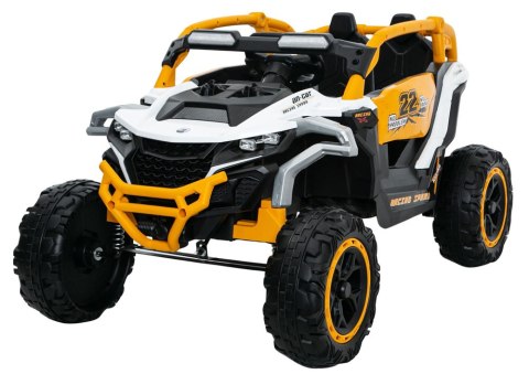 Pojazd na akumulator M3 Żółto-Biały 4x4 LEAN CARS