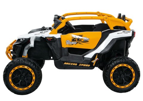 Pojazd na akumulator M3 Żółto-Biały 4x4 LEAN CARS