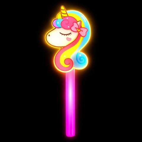 Różdżka Z Jednorożcem Fluorescencyjna Świecąca W Ciemnośći Neon Stick 25cm LEAN TOYS