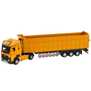 Ciężarówka Wywrotka Metalowa Kabina Światła Dźwięki Napęd Żółta