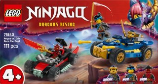 Klocki Ninjago 71840 Pojedynek wyścigowy Rogue kontra Drix