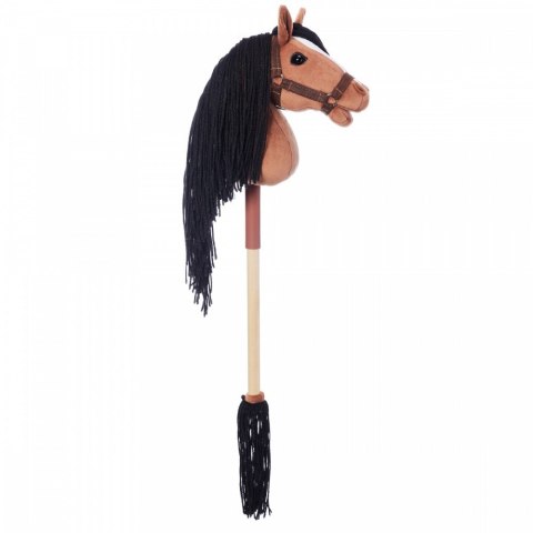 Koń na kiju Hobby Horse HOPPIHORSE A4 Bay - ciemny brąz, maść gniada Tootiny