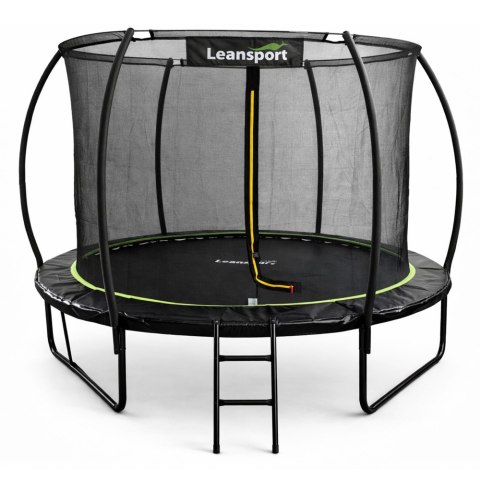 Trampolina Ogrodowa LEAN Z Siatką Wewnętrzną Czarno-Zielona 183CM 6FT