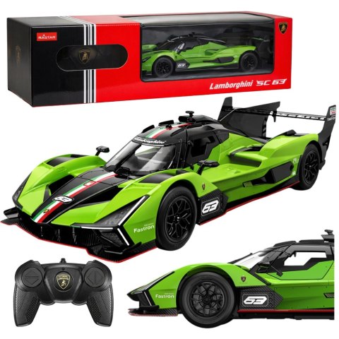 Auto Lamborghini SC63 Samochód Zdalnie Sterowany RC Zielony Rastar 1:24