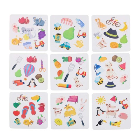 Gra na spostrzegawczość znajdź parę Crazy Flip 54 karty i dzwonek Kik Sp. z o. o. Sp. k.