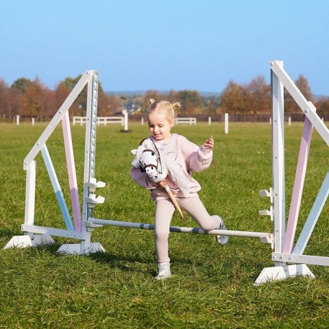 Koń na kiju Hobby Horse HOPPIHORSE A4 Leopard - biały, maść tarantowata Tootiny