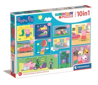 Puzzle 10w1 Super Color ŚWINKA PEPPA Clementoni 20271