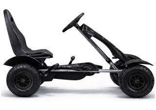Sportowy Gokart Na Pedały F618 Pomowane Koła Obciążenie 50kg Czarny