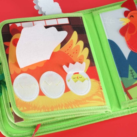 Książeczka sensoryczna edukacyjna manipulacyjna farma Kik Sp. z o. o. Sp. k.