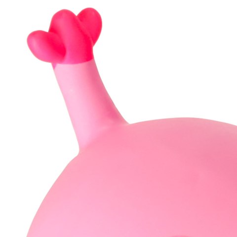 Skoczek dla dzieci do skakania z pompką gumowy różowa żyrafa Kik Sp. z o. o. Sp. k.