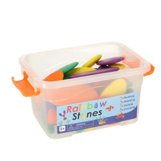 Kamyki kreatywne kolorowe układanka montessori 65 el. Kik Sp. z o. o. Sp. k.