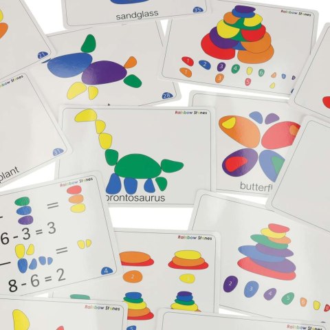 Kamyki kreatywne kolorowe układanka montessori 65 el. Kik Sp. z o. o. Sp. k.