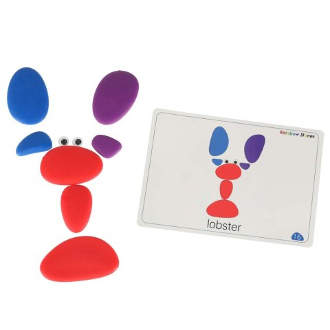 Kamyki kreatywne kolorowe układanka montessori 65 el. Kik Sp. z o. o. Sp. k.