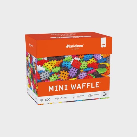 Klocki konstrukcyjne Marioinex Mini Waffle, 500 elementów pastelowe