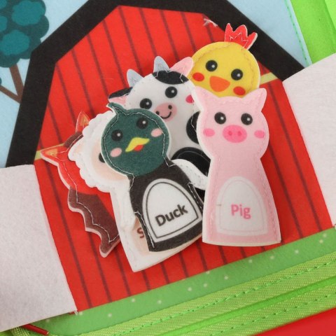 Książeczka sensoryczna edukacyjna manipulacyjna farma Kik Sp. z o. o. Sp. k.