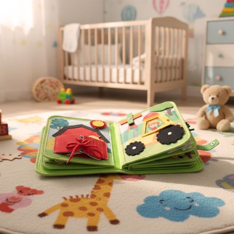 Książeczka sensoryczna edukacyjna manipulacyjna farma Kik Sp. z o. o. Sp. k.