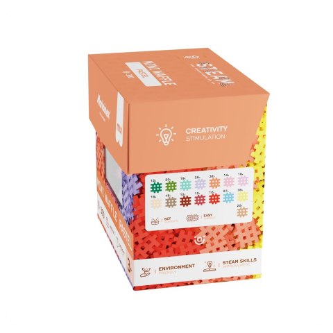 MARIOINEX Klocki Mini Waffle Pastel, 300 elementów