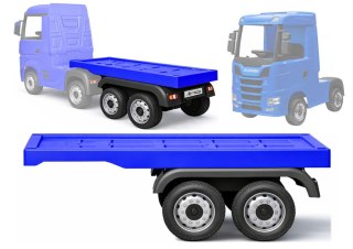 Naczepa do pojazdu na akumulator HL358 Mercedes Scania Actros niebieska