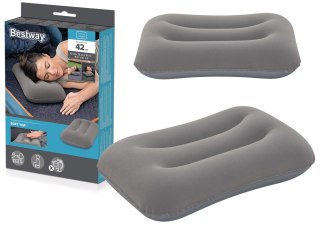 Dmuchana Poduszka Welurowa Szara 42 cm Bestway 67121