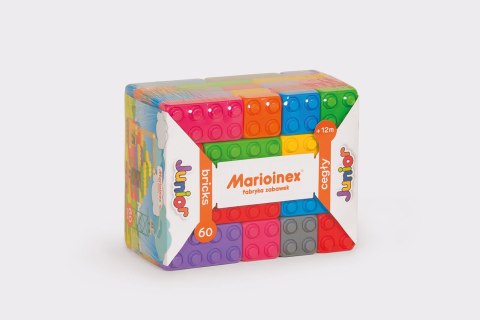 Klocki konstrukcyjne cegły Marioinex Junior, 60 elementów