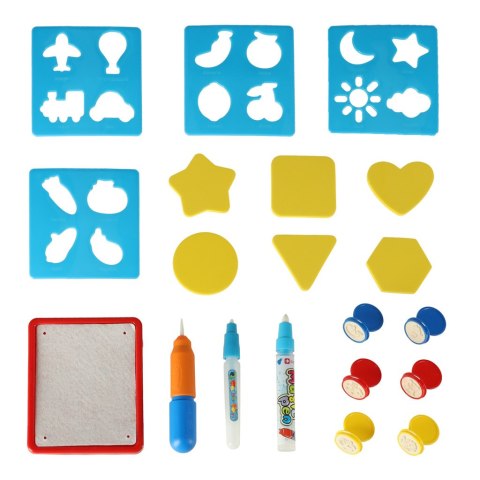 Mata wodna do malowania rysowania wodą XXL pieczątki szablony zestaw 100 x 80 cm Kik Sp. z o. o. Sp. k.