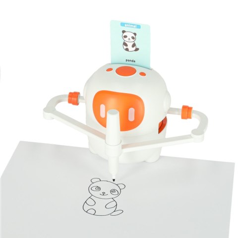 Zabawka interaktywna edukacyjna robot nauka rysowania fiszki mazaki pomarańczowy Kik Sp. z o. o. Sp. k.