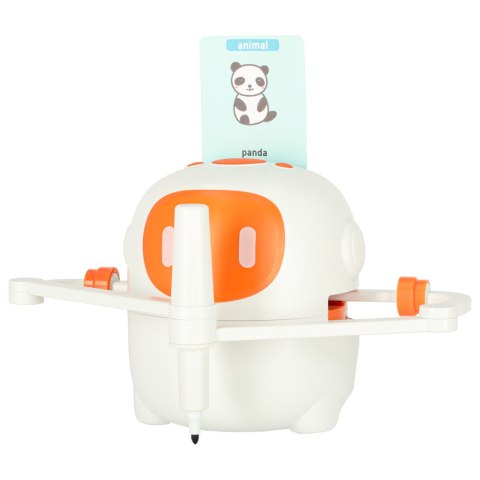 Zabawka interaktywna edukacyjna robot nauka rysowania fiszki mazaki pomarańczowy Kik Sp. z o. o. Sp. k.