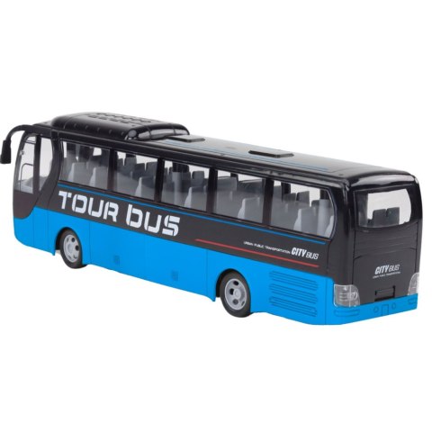 Autobus Zdalnie Sterowany Bus RC Pilot Światła Niebieski 39cm