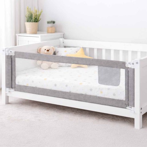 Barierka do łóżka ochronna zabezpieczenie blokada osłona 140cm szara Kik Sp. z o. o. Sp. k.