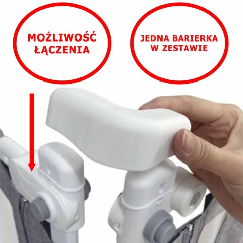 Barierka do łóżka ochronna zabezpieczenie blokada osłona 200cm szara Kik Sp. z o. o. Sp. k.