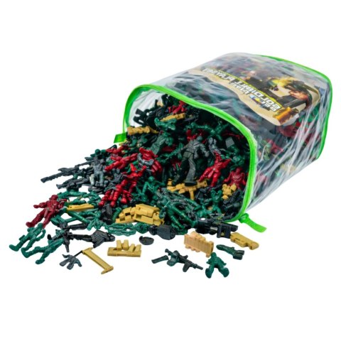 Baza Wojskowa Figurki Żołnierzyki Pojazdy Duży Zestaw Militarny 300 el.