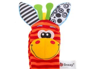 Grzechotka zabawka skarpetki na nóżki stopy 2szt. Kik Sp. z o. o. Sp. k.