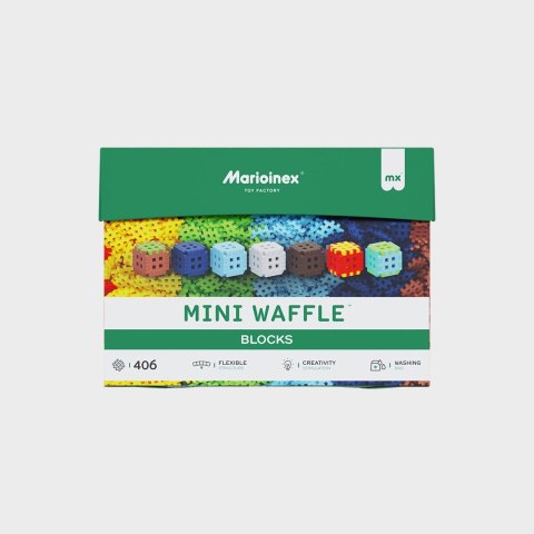 Klocki konstrukcyjne Marioinex Mini Waffle, 406 elementów