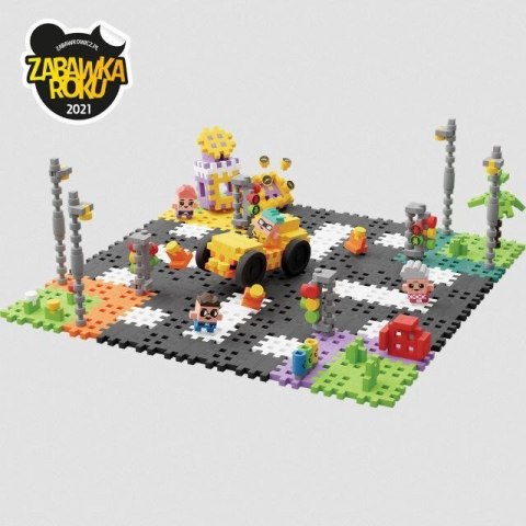 Klocki konstrukcyjne Marioinex Mini Waffle - City: Ulica, 280 elementów