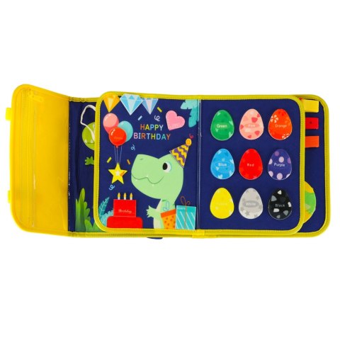 Tablica manipulacyjna sensoryczna montessori walizka plecak niebieski Kik Sp. z o. o. Sp. k.