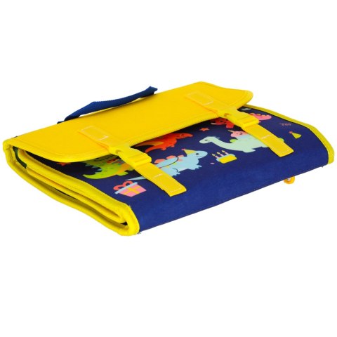 Tablica manipulacyjna sensoryczna montessori walizka plecak niebieski Kik Sp. z o. o. Sp. k.