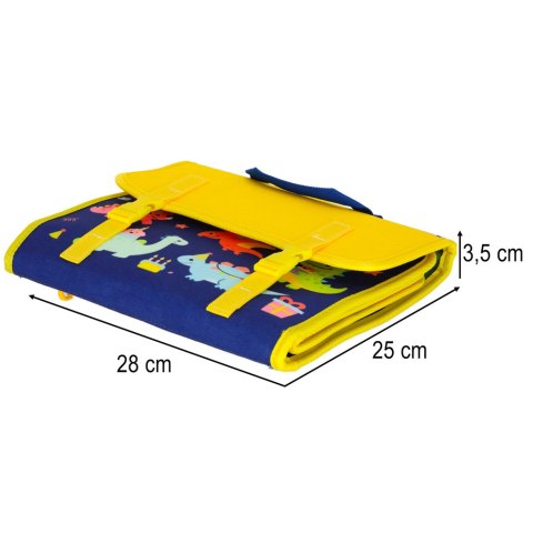 Tablica manipulacyjna sensoryczna montessori walizka plecak niebieski Kik Sp. z o. o. Sp. k.