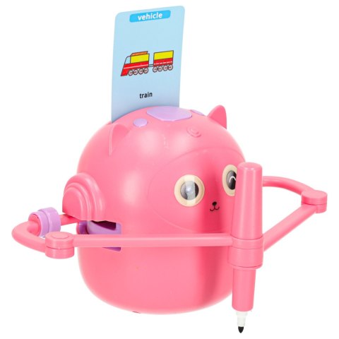 Zabawka interaktywna robot nauka rysowania fiszki kolorowe mazaki różowy Kik Sp. z o. o. Sp. k.