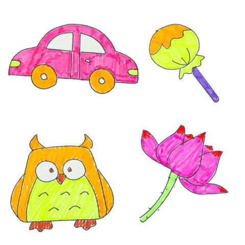 Zabawka interaktywna robot nauka rysowania fiszki kolorowe mazaki różowy Kik Sp. z o. o. Sp. k.