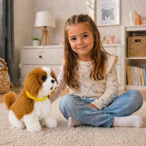 Interaktywny Pies Piesek Cavalier Pluszowy Szczeka Rusza Ogonem
