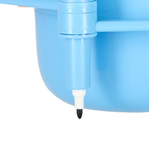 Zabawka interaktywna robot nauka rysowania fiszki kolorowe mazaki niebieski Kik Sp. z o. o. Sp. k.