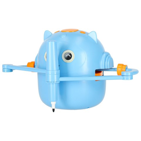 Zabawka interaktywna robot nauka rysowania fiszki kolorowe mazaki niebieski Kik Sp. z o. o. Sp. k.